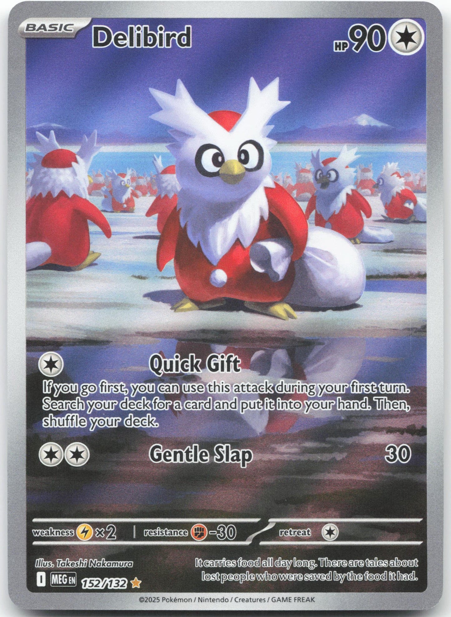 Delibird - Illustration Rare ME01: Mega Evolution 152/132 NM