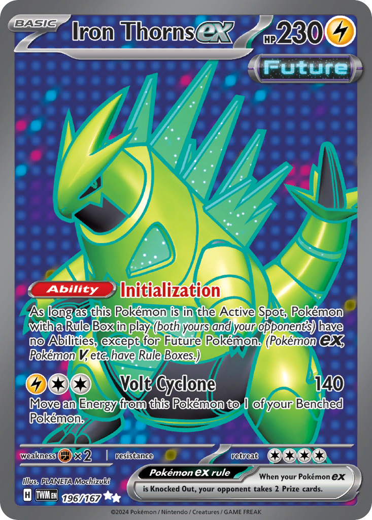 Iron Thorns ex 196/167 Ultra Rare Twilight Masquerade NM/M