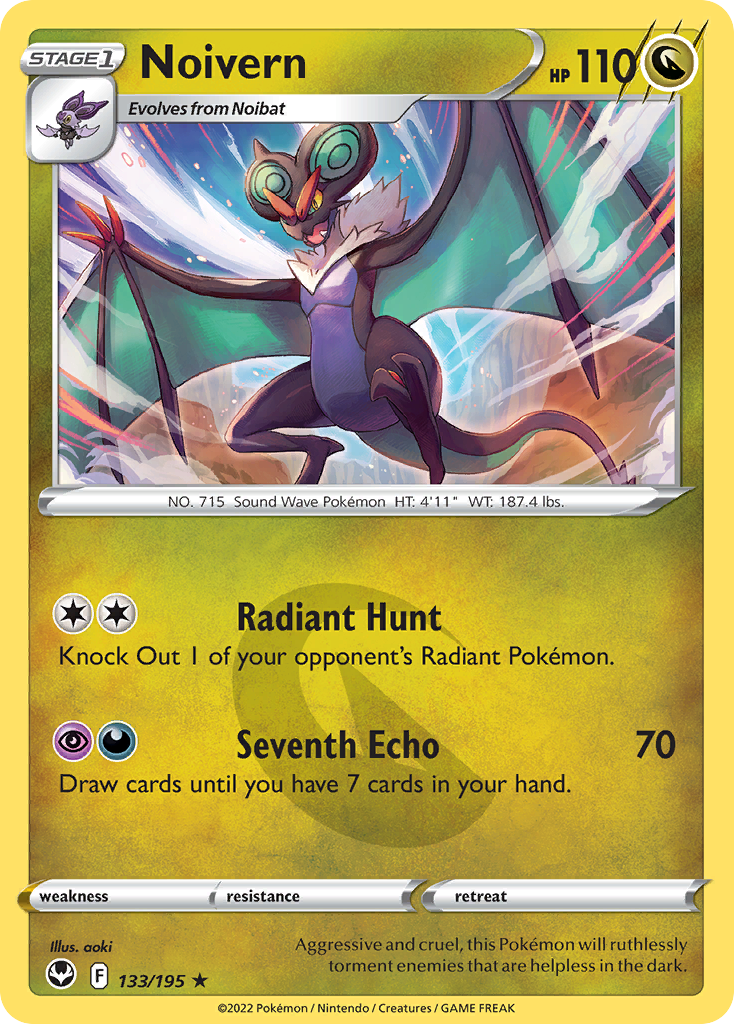 Noivern 133/195 Rare Silver Tempest NM/LP