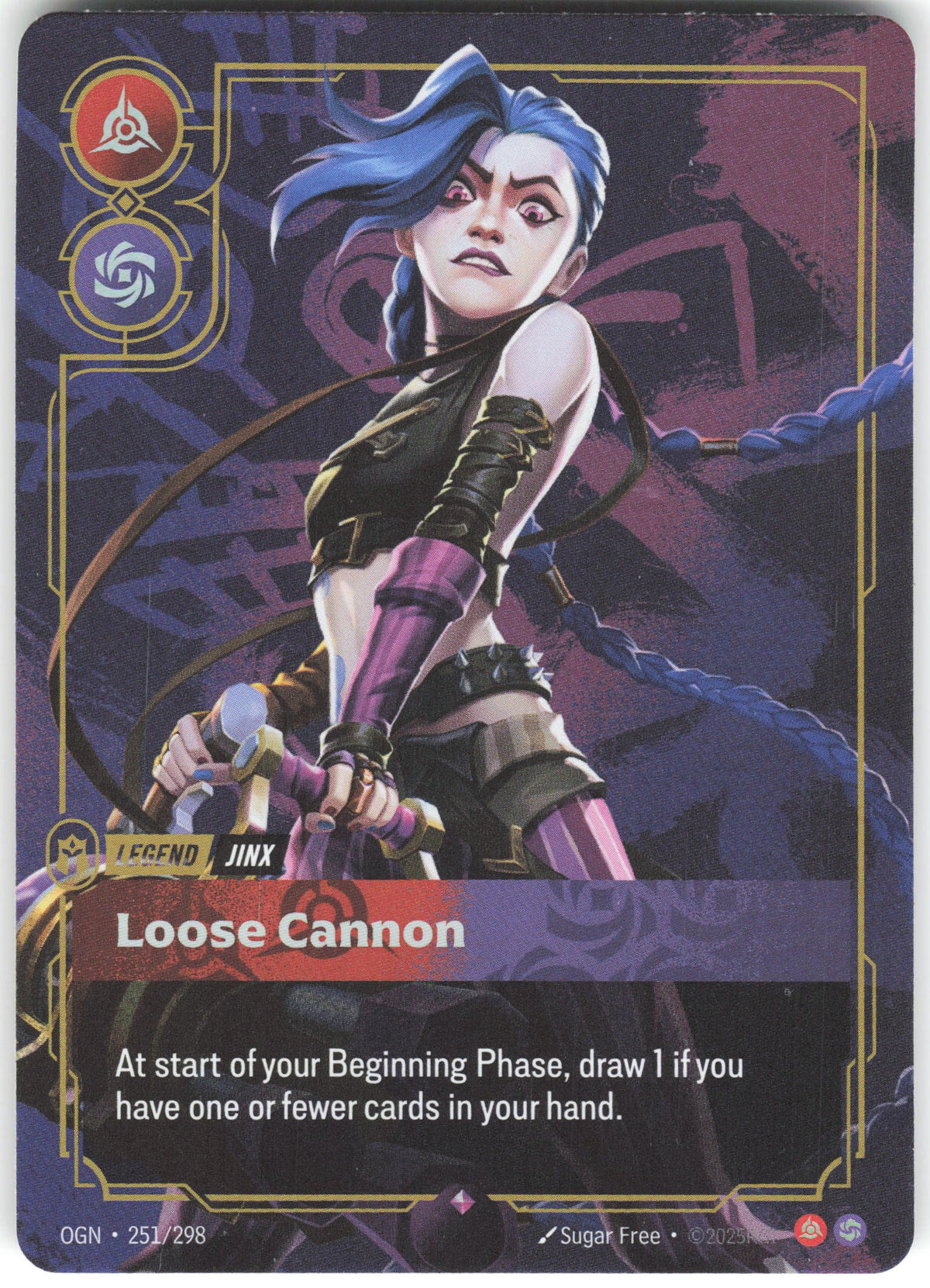 Jinx - Loose Cannon Rare Origins 251/298 NM