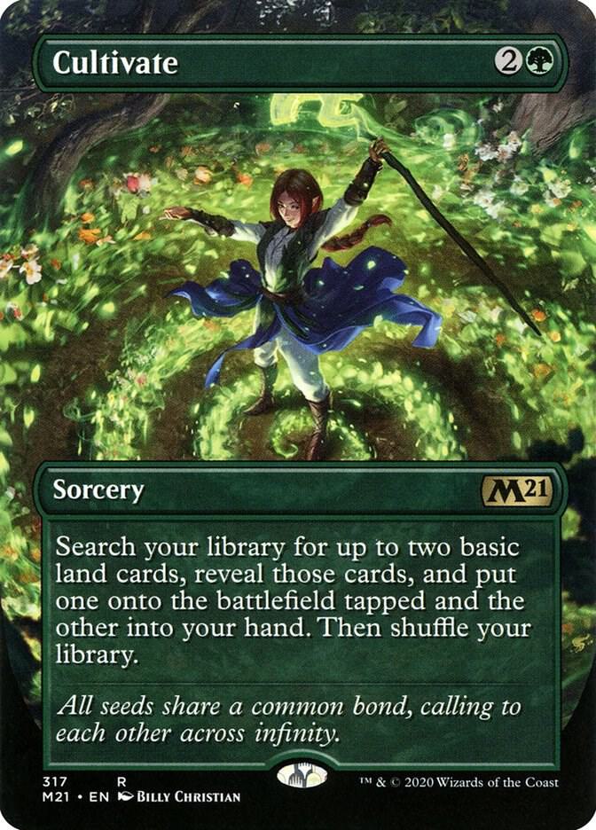 Cultivate (Alternate Art) 317 Rare Core Set 2021 Foil NM/M