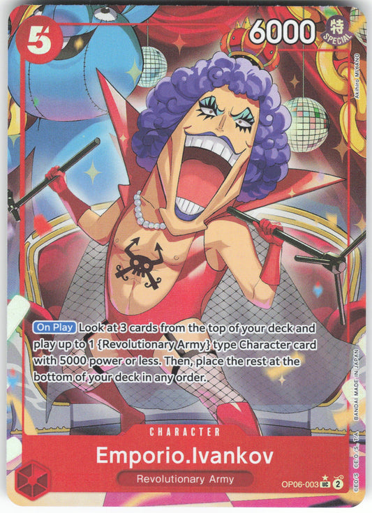 Emporio.Ivankov (Full Art) UC Premium Booster -The Best- OP06-003 NM