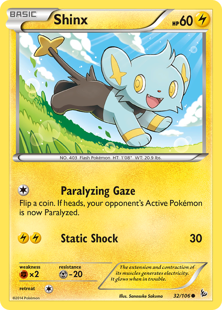 Shinx 32/106 Common Flashfire NM/LP