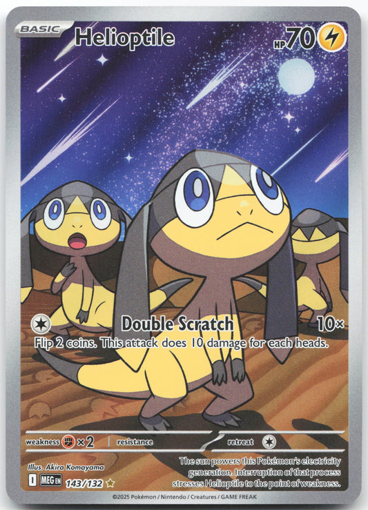 Helioptile - Illustration Rare ME01: Mega Evolution 143/132 NM