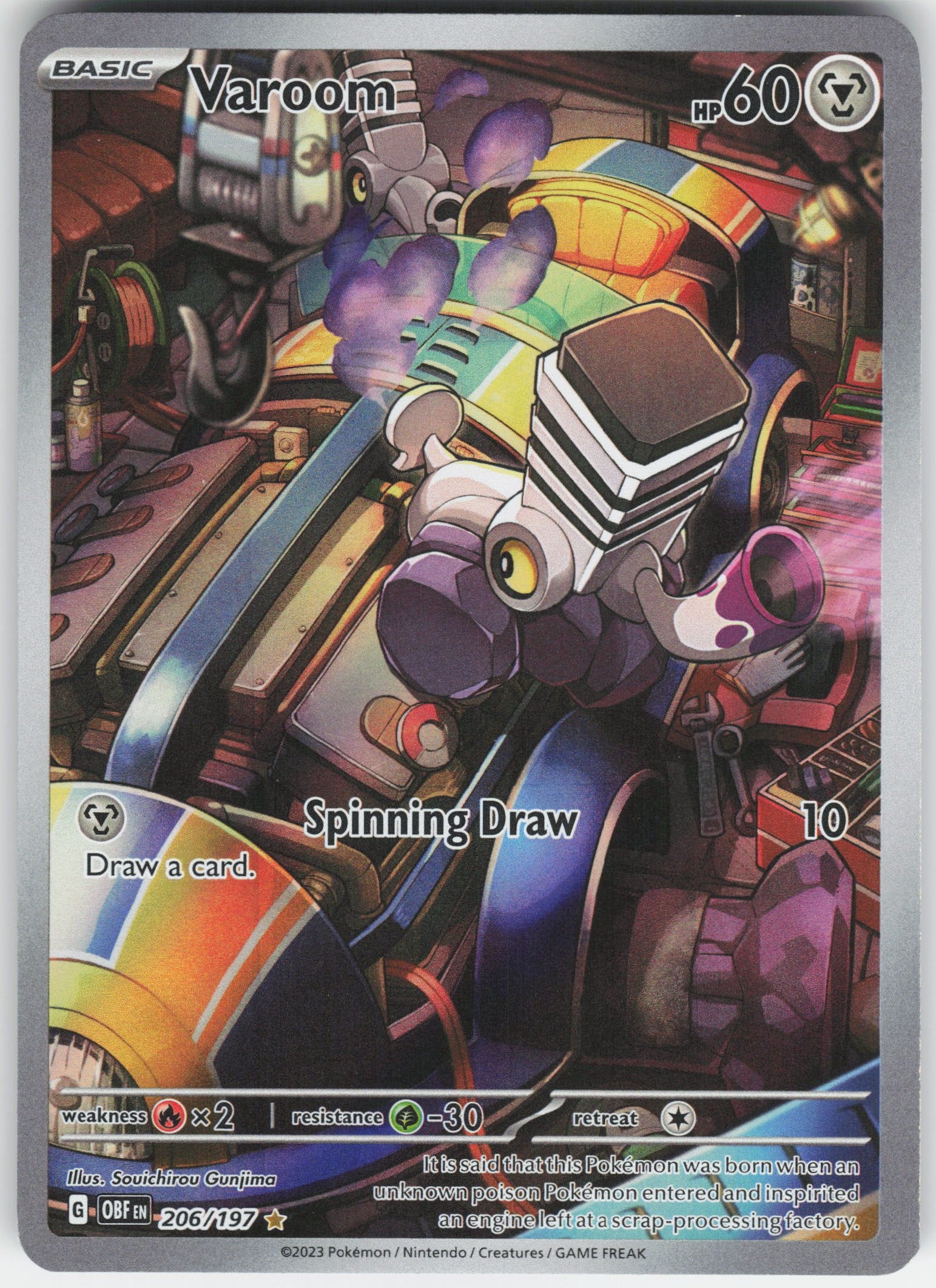 Varoom - Illustration Rare SV03: Obsidian Flames 206/197 NM