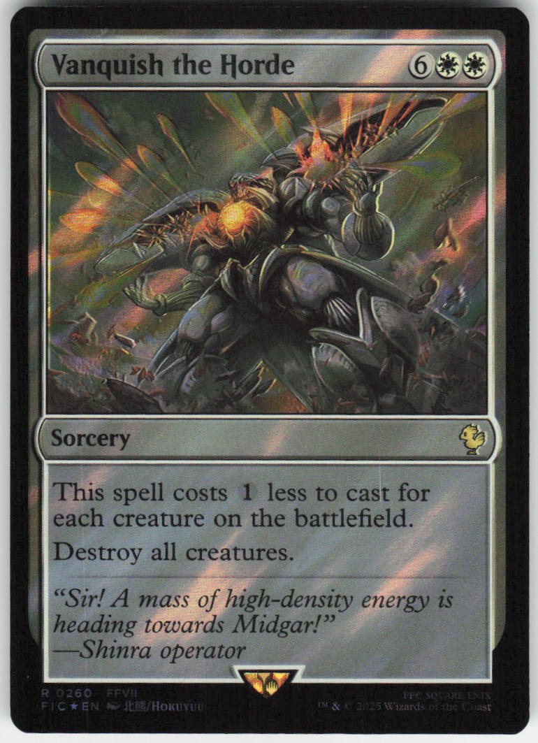 Vanquish the Horde (Surge Foil) R Commander: FINAL FANTASY 260 NM