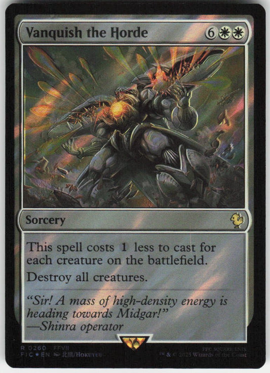 Vanquish the Horde (Surge Foil) R Commander: FINAL FANTASY 260 NM