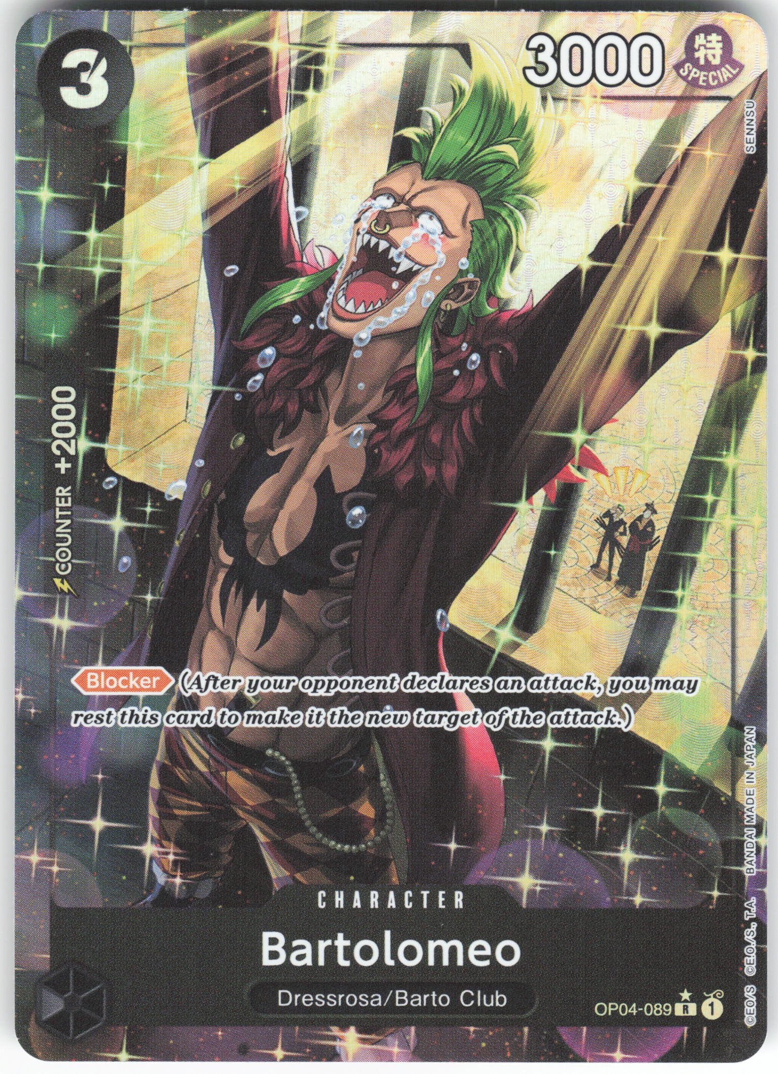 Bartolomeo () (Alternate Art) R Premium Booster -The Best- OP04-089 NM
