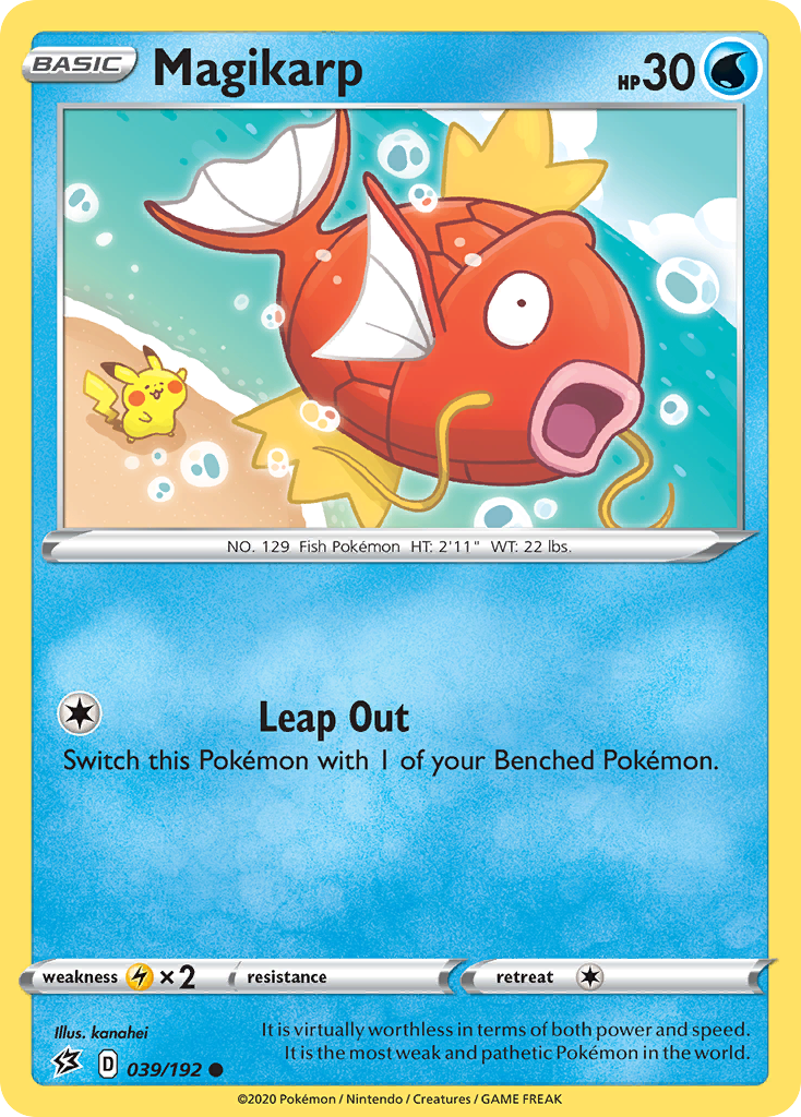 Magikarp 039/192 Common Reverse Holo Rebel Clash NM/LP