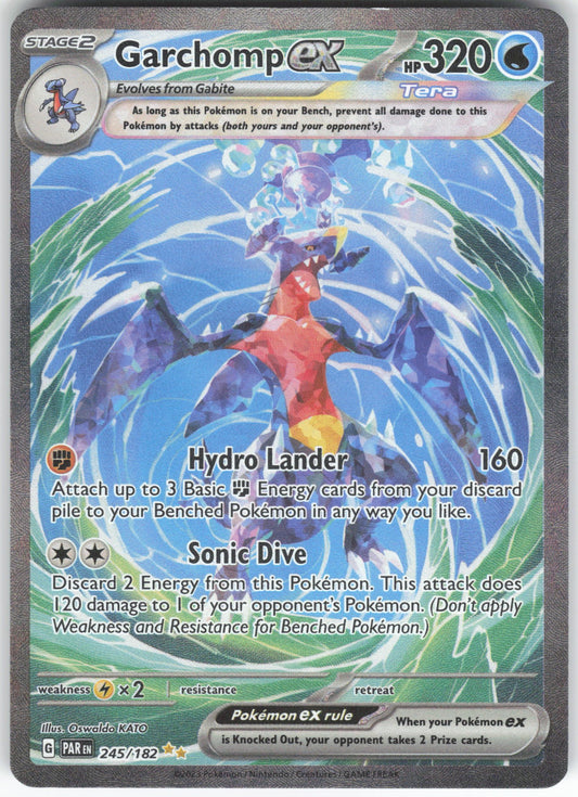 Garchomp ex Special Illustration Rare SV04: Paradox Rift 245/182 NM