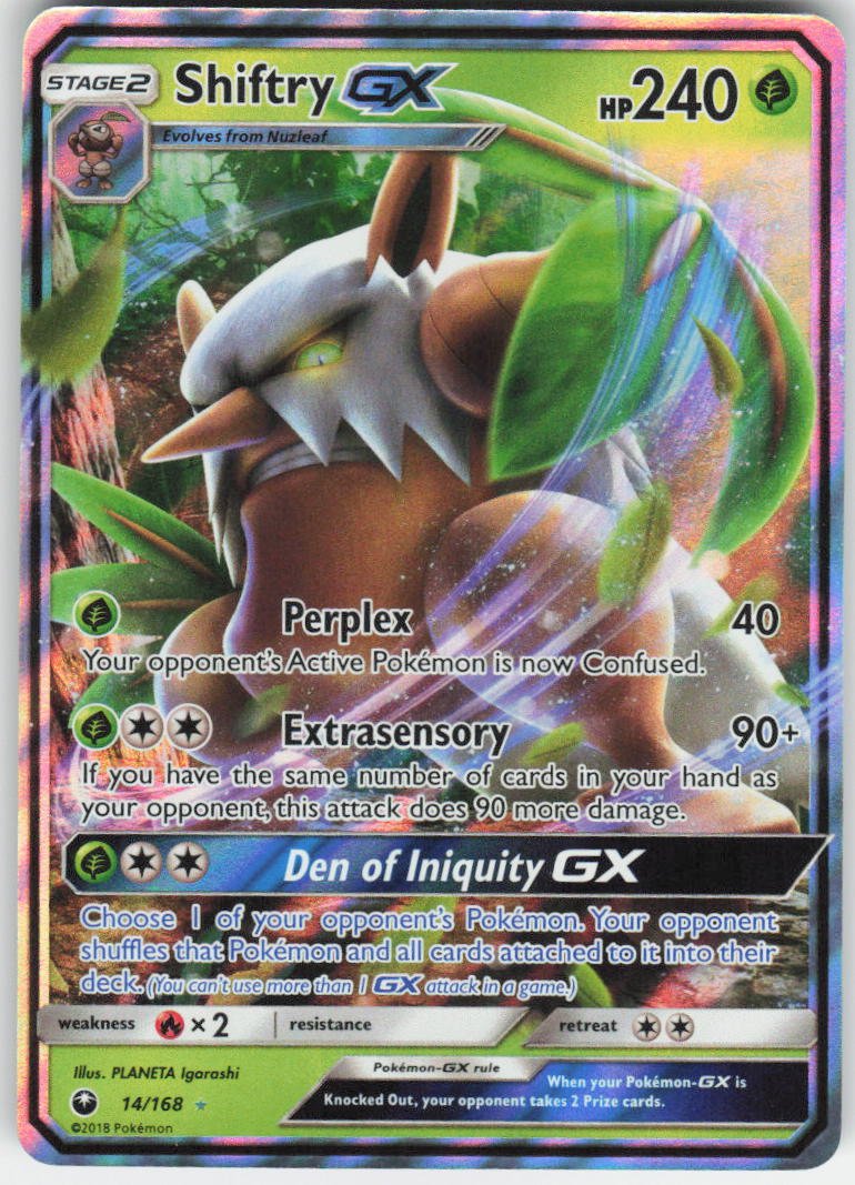 Shiftry GX Ultra Rare SM - Celestial Storm 14/168 NM