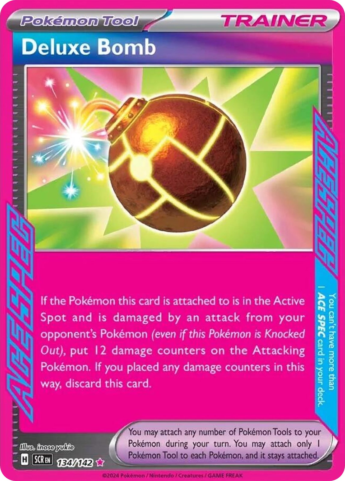 Deluxe Bomb 134/142 ACE SPEC Rare Stellar Crown NM/M