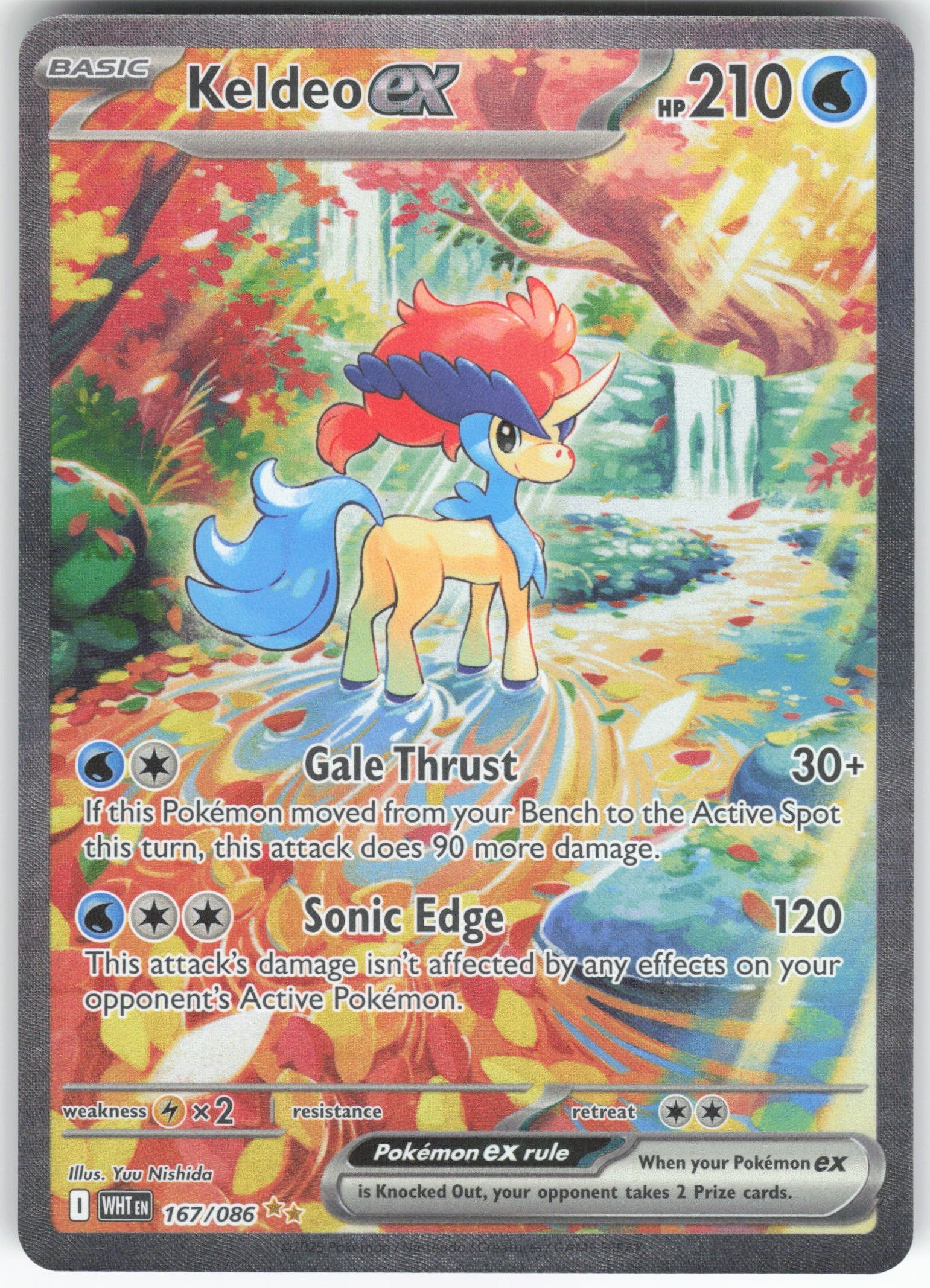 Keldeo ex Special Illustration Rare SV: White Flare 167/086 NM