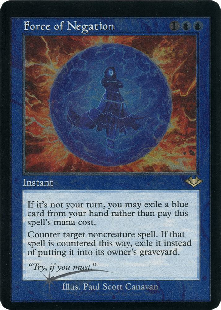Force of Negation (Retro Frame) (Foil Etched) 9 Rare Modern Horizons NM/M