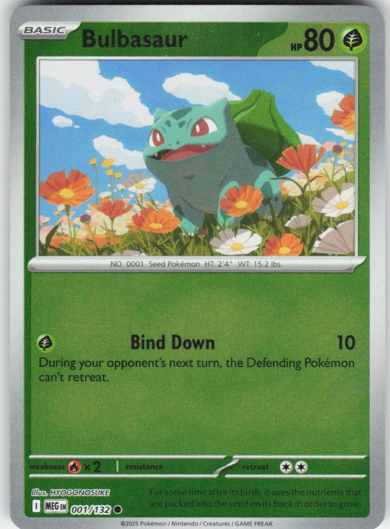 Bulbasaur - Common ME01: Mega Evolution 001/132 NM