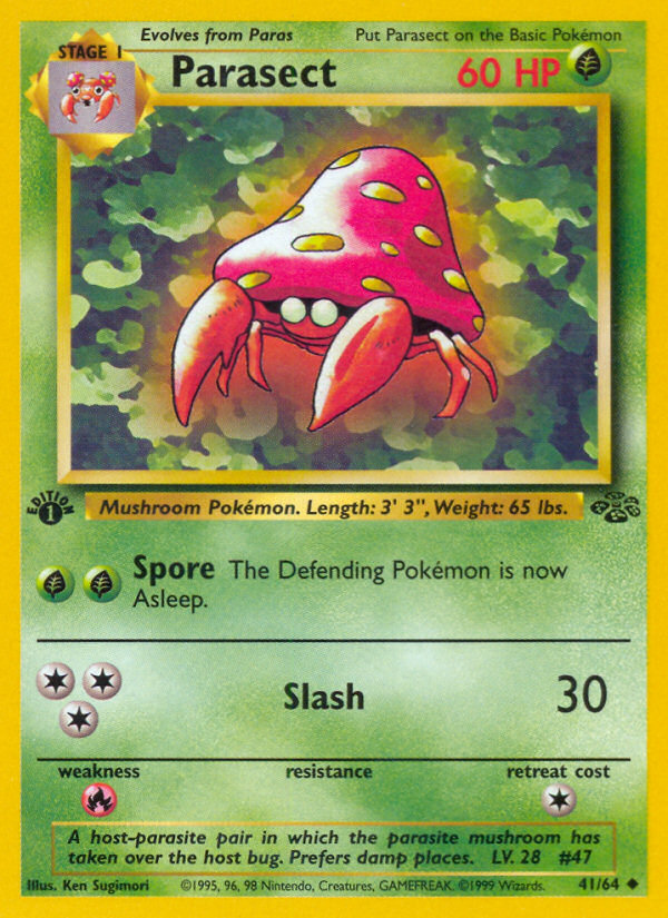 Parasect 41/64 Uncommon Jungle Unlimited NM/M