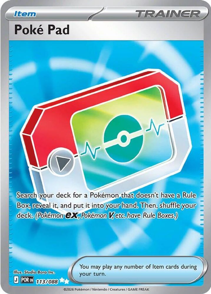 Poke Pad 113/088 Ultra Rare Perfect Order NM/M