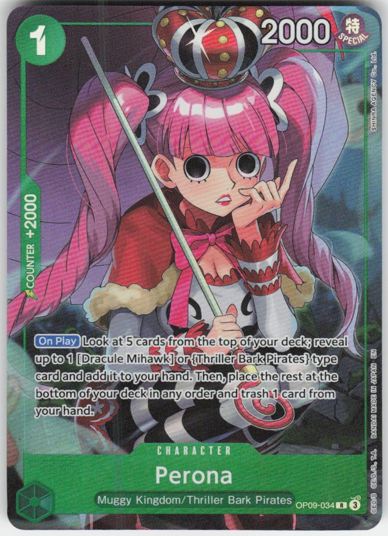 Perona (Illustration Box Vol.4) R One Piece Promotion Cards OP09-034 NM   Raptor Games