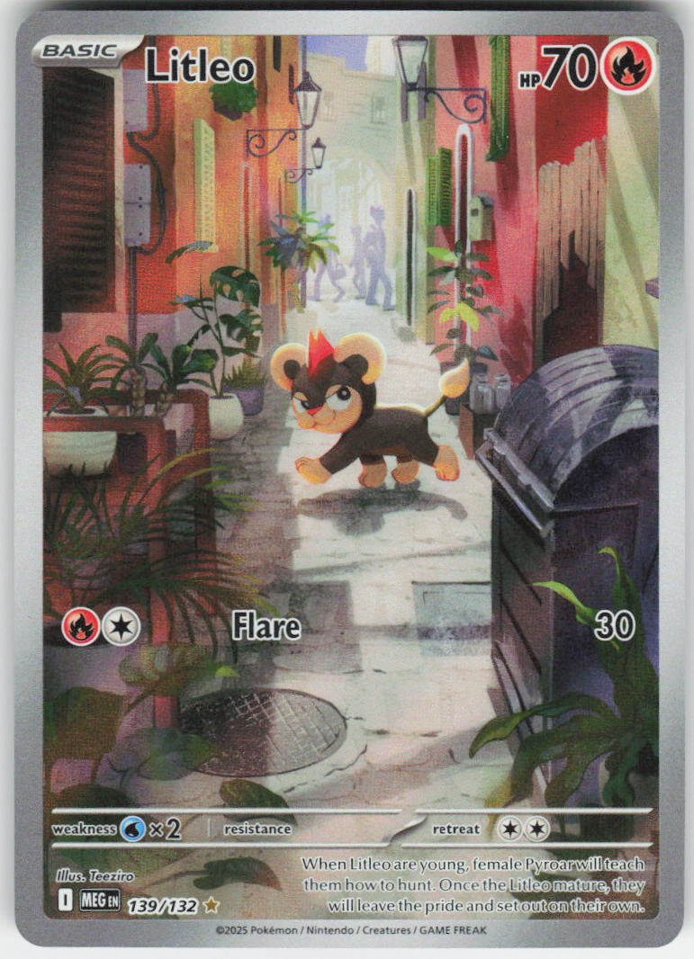 Litleo - Illustration Rare ME01: Mega Evolution 139/132 NM