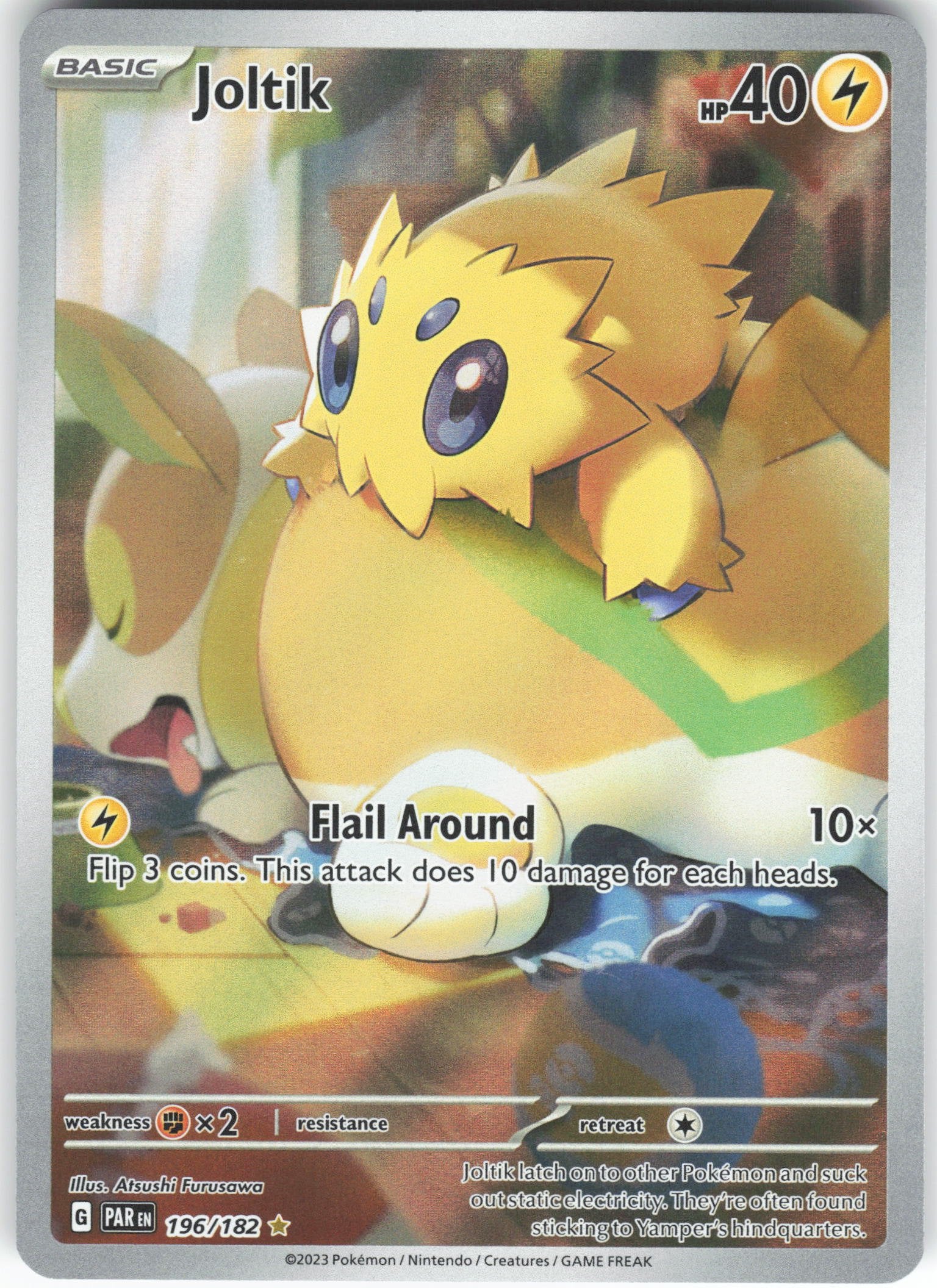 Joltik Illustration Rare SV04: Paradox Rift 196/182 NM