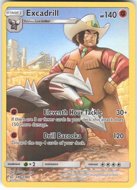 Excadrill (Secret) Secret Rare SM - Cosmic Eclipse 246/236 NM