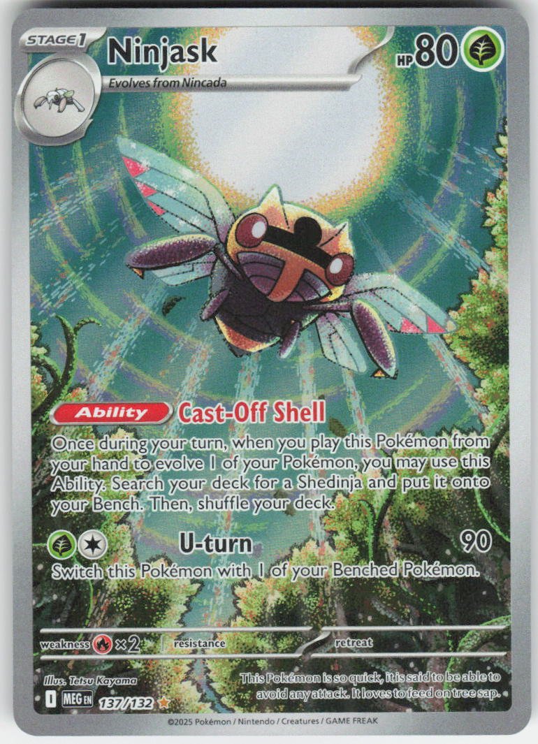 Ninjask - Illustration Rare ME01: Mega Evolution 137/132 NM
