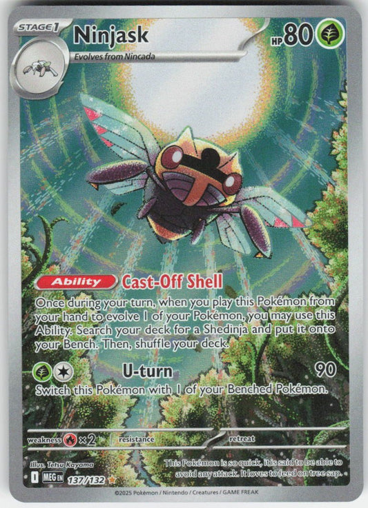 Ninjask - Illustration Rare ME01: Mega Evolution 137/132 NM