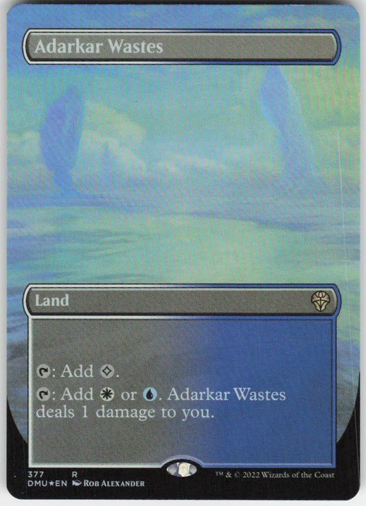 Adarkar Wastes (Borderless) R Dominaria United 377 NM