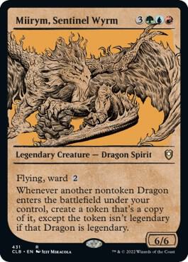 Miirym, Sentinel Wyrm (Showcase) 431 Commander Legends: Battle for Baldur's Gate NM/M