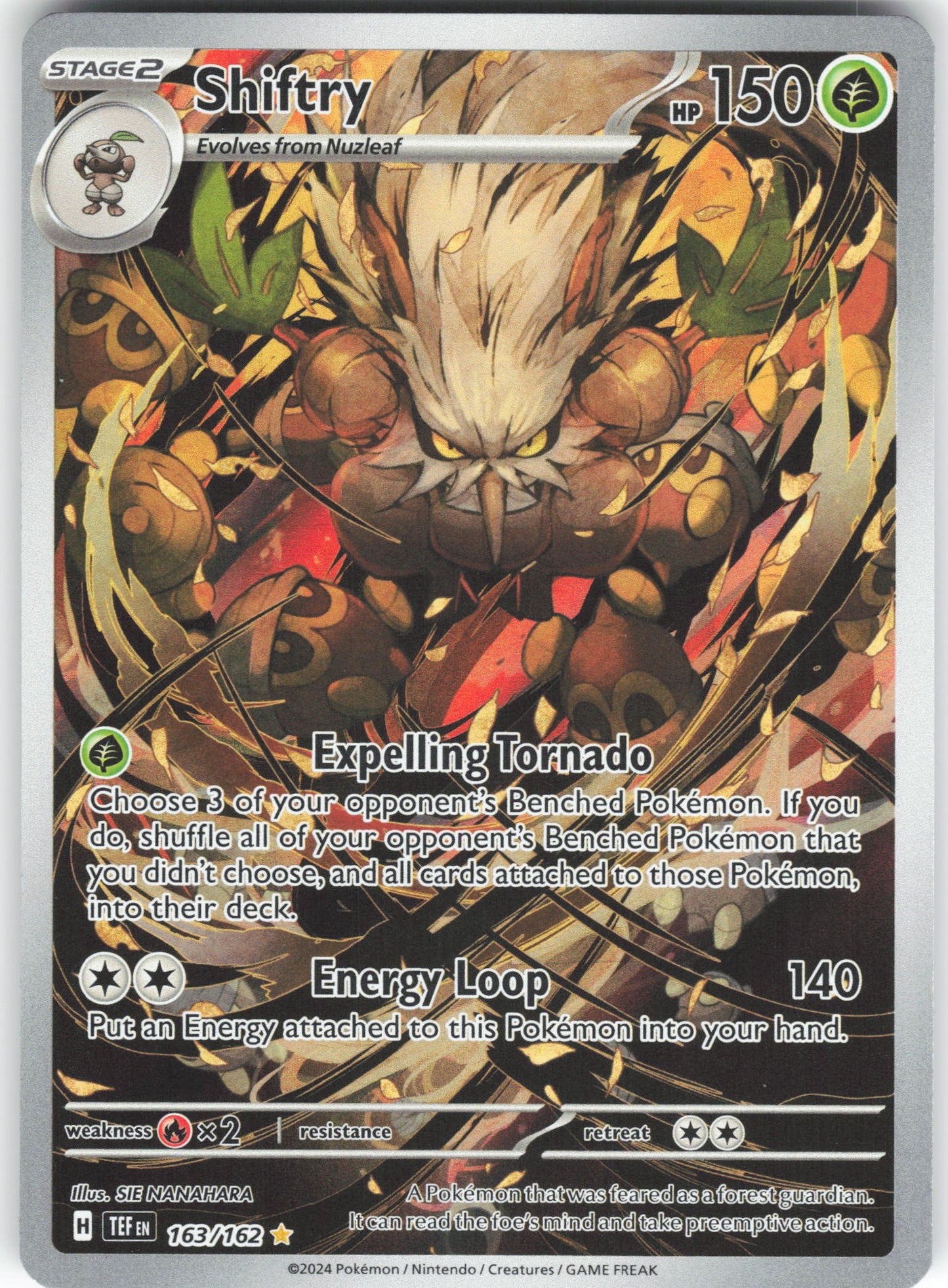 Shiftry - Illustration Rare SV05: Temporal Forces 163/162 NM
