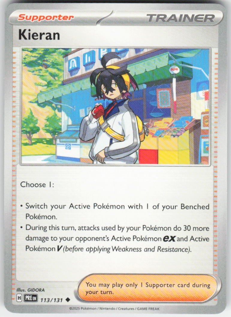 Kieran - Uncommon SV: Prismatic Evolutions 113/131 NM (Back)