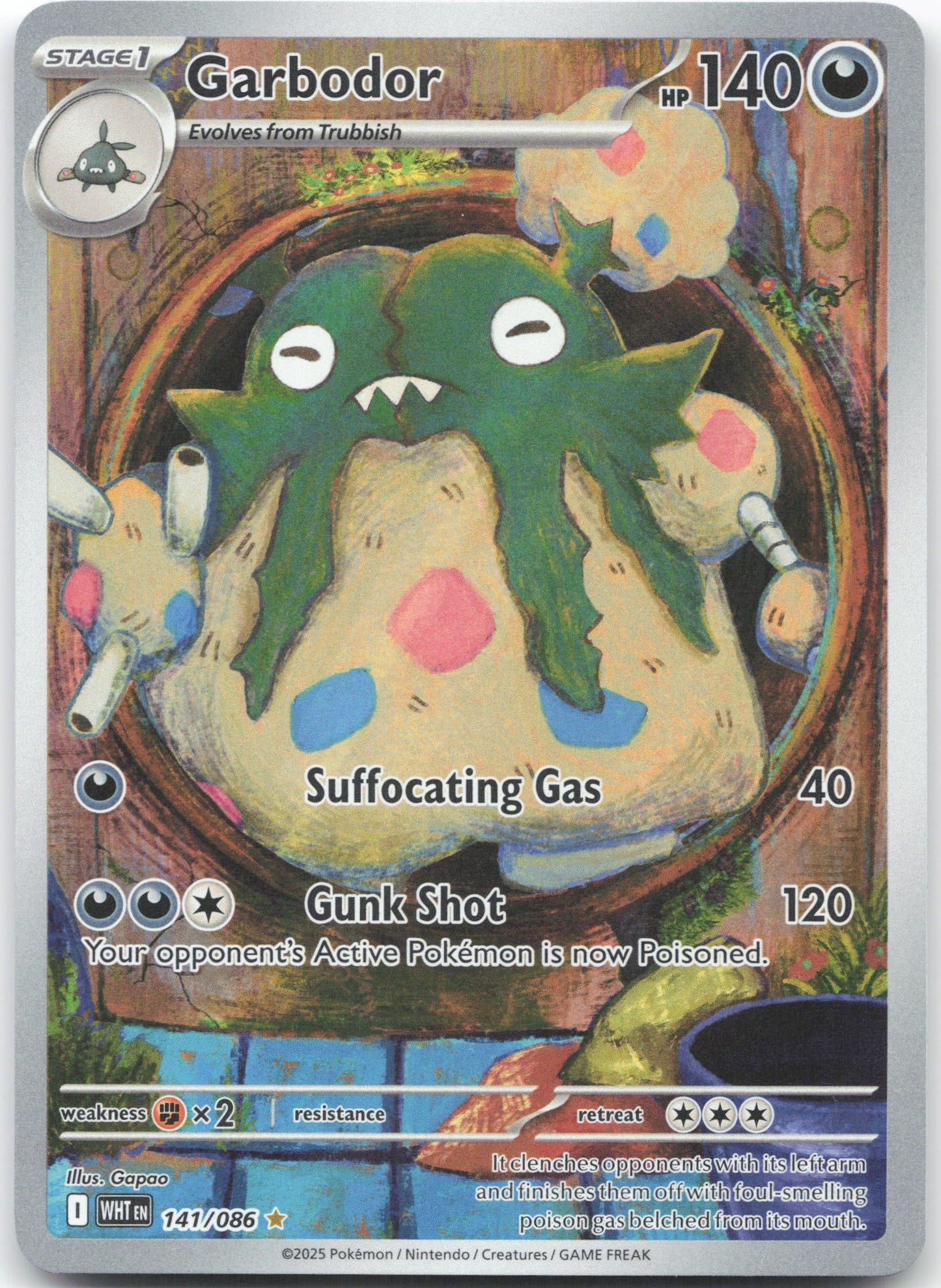 Garbodor - Illustration Rare SV: White Flare 141/086 NM