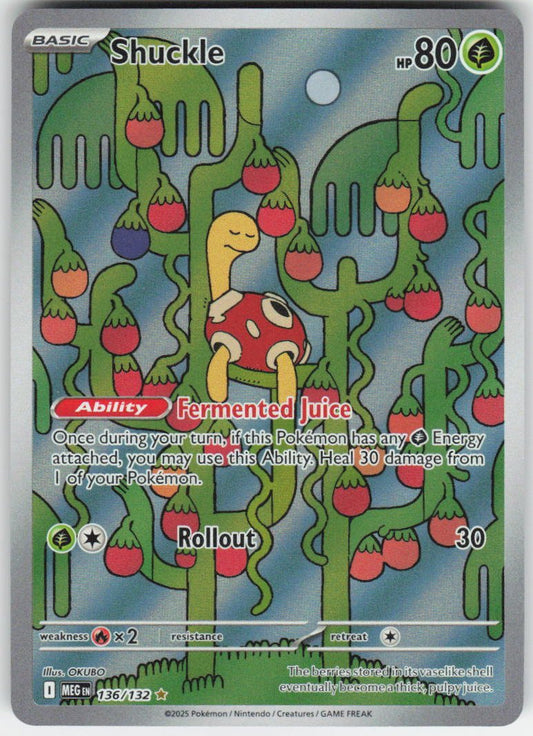 Shuckle - Illustration Rare ME01: Mega Evolution 136/132 NM