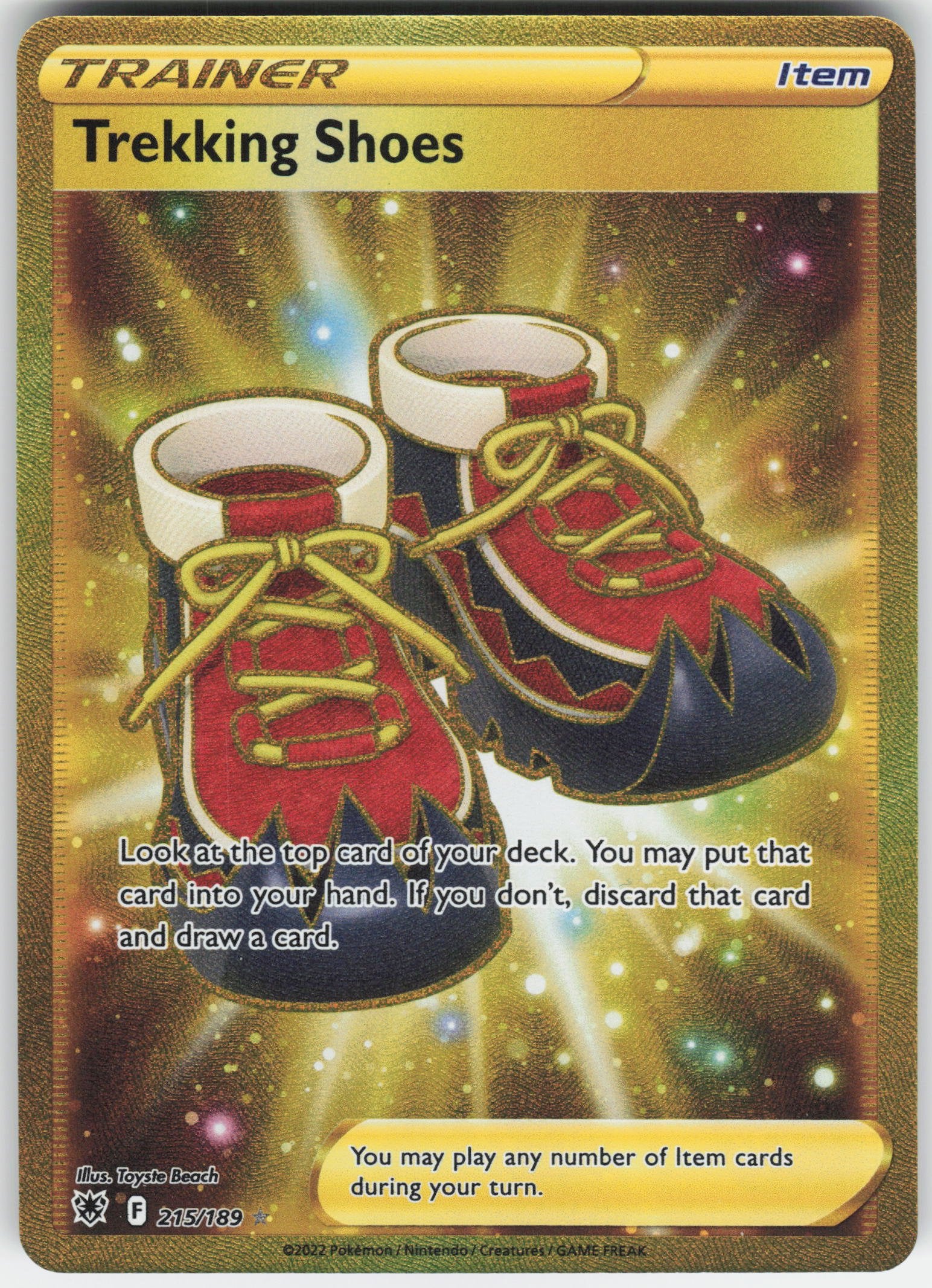 Trekking Shoes (Secret) Secret Rare SWSH10: Astral Radiance 215/189 NM