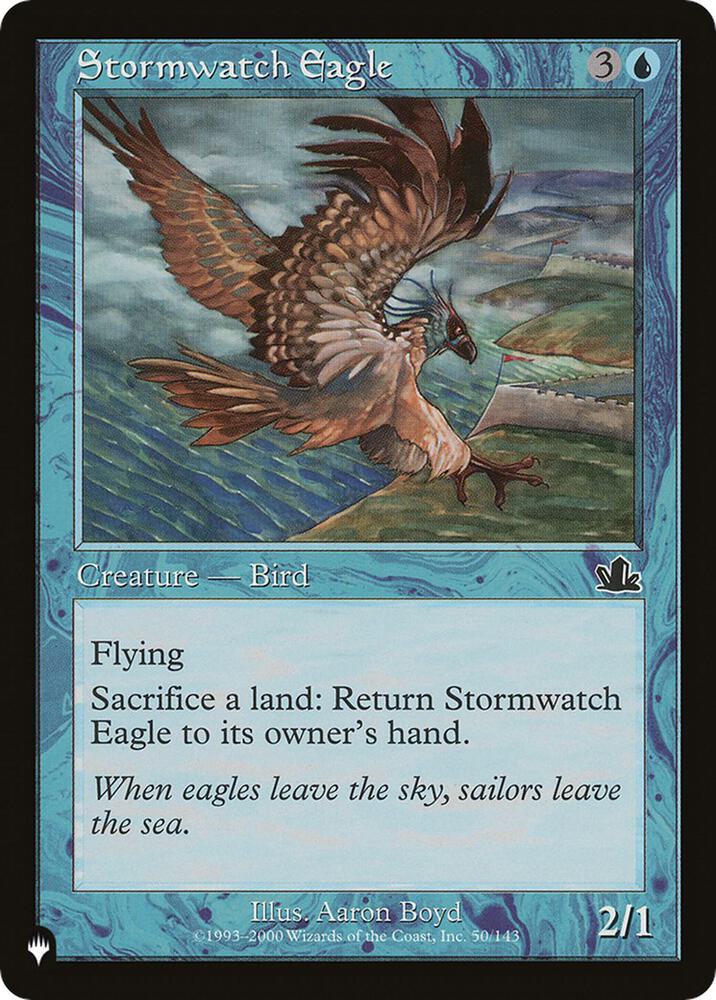 Stormwatch Eagle 50/143 Common The List Reprints NM/M