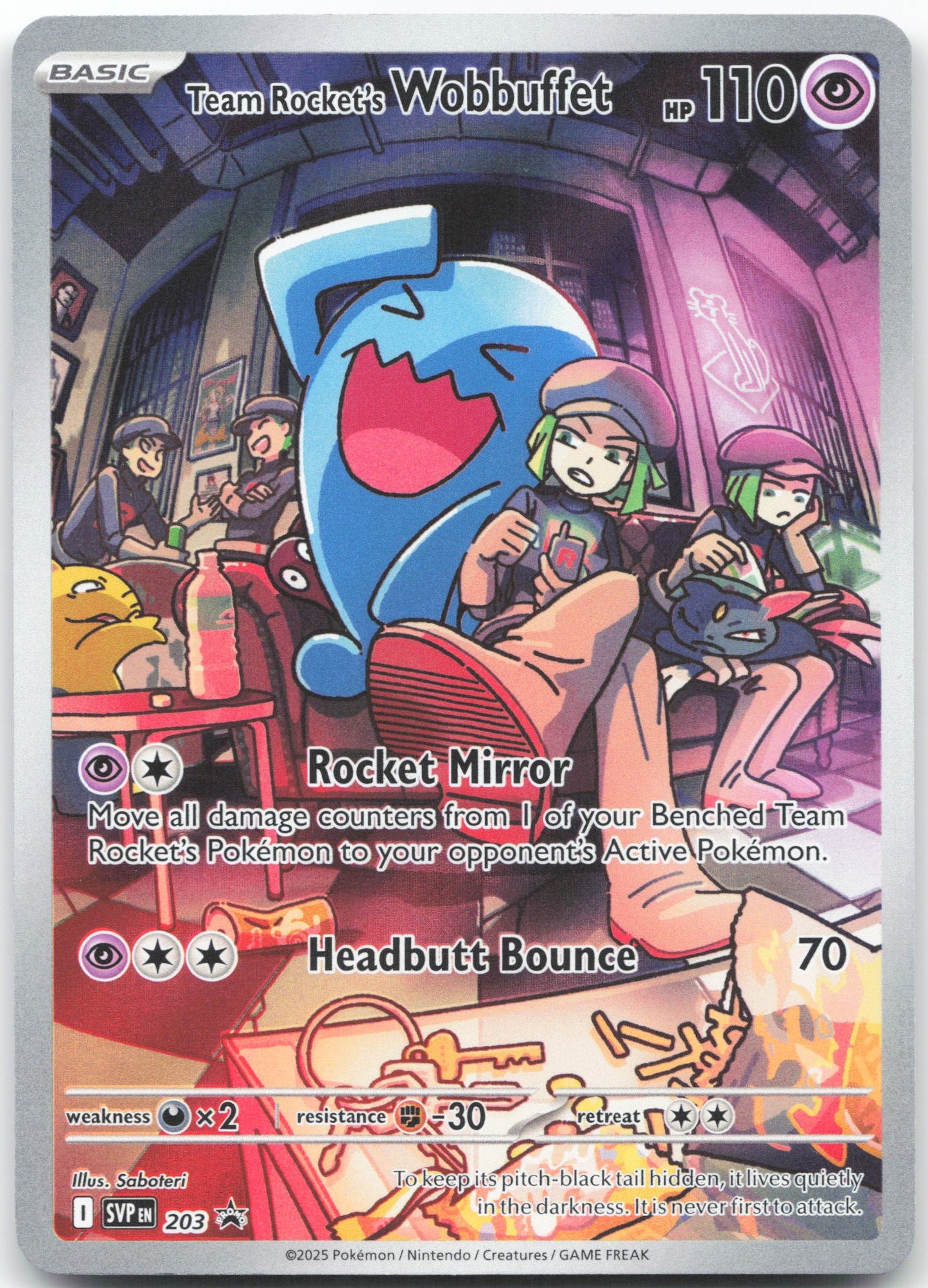 Team Rocket's Wobbuffet Promo SV: Scarlet & Violet Promo Cards 203 NM