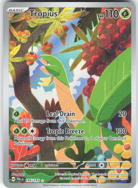 Tropius Illustration Rare SV02: Paldea Evolved 195/193 NM