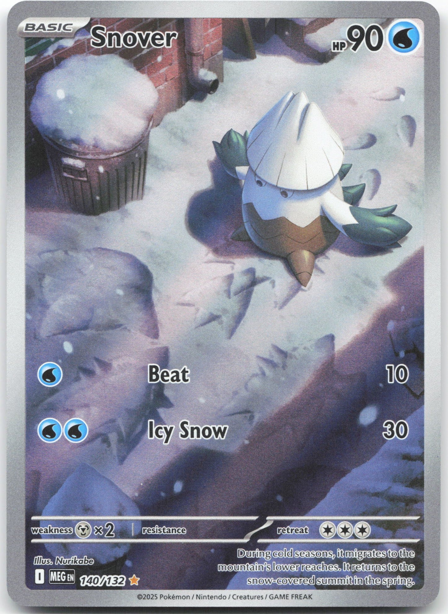 Snover - Illustration Rare ME01: Mega Evolution 140/132 NM