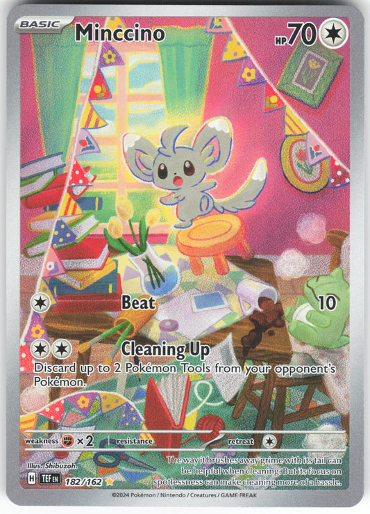 Minccino - Illustration Rare SV05: Temporal Forces 182/162 NM