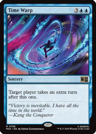 Time Warp 788 Foil Rare Commander: Marvel Super Heroes NM/M