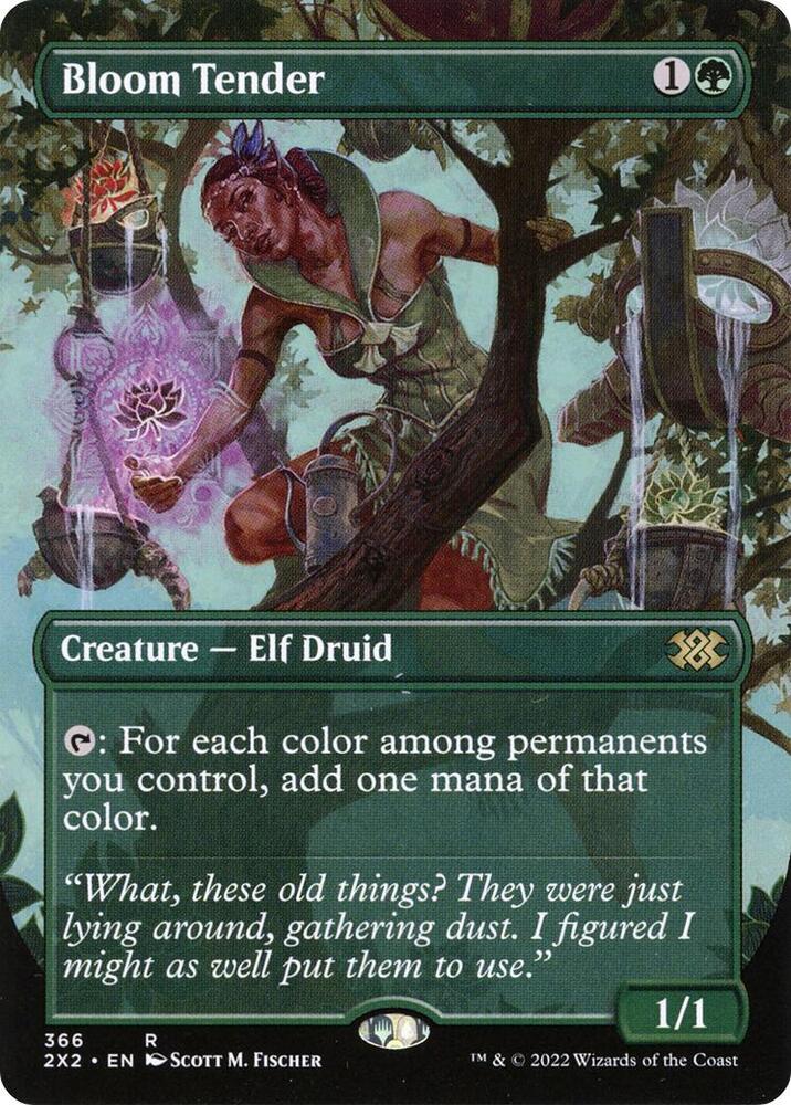 Bloom Tender (Borderless) 366 Rare Foil Double Masters 2022 NM/M