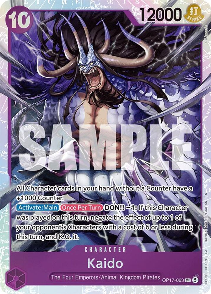 Kaido (063) OP17-063 Super Rare The World's Strongest Warriors NM/M