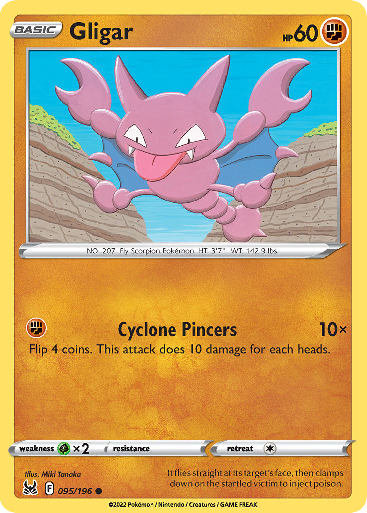 Gligar 095/196 Common Reverse Holo Lost Origin NM/LP