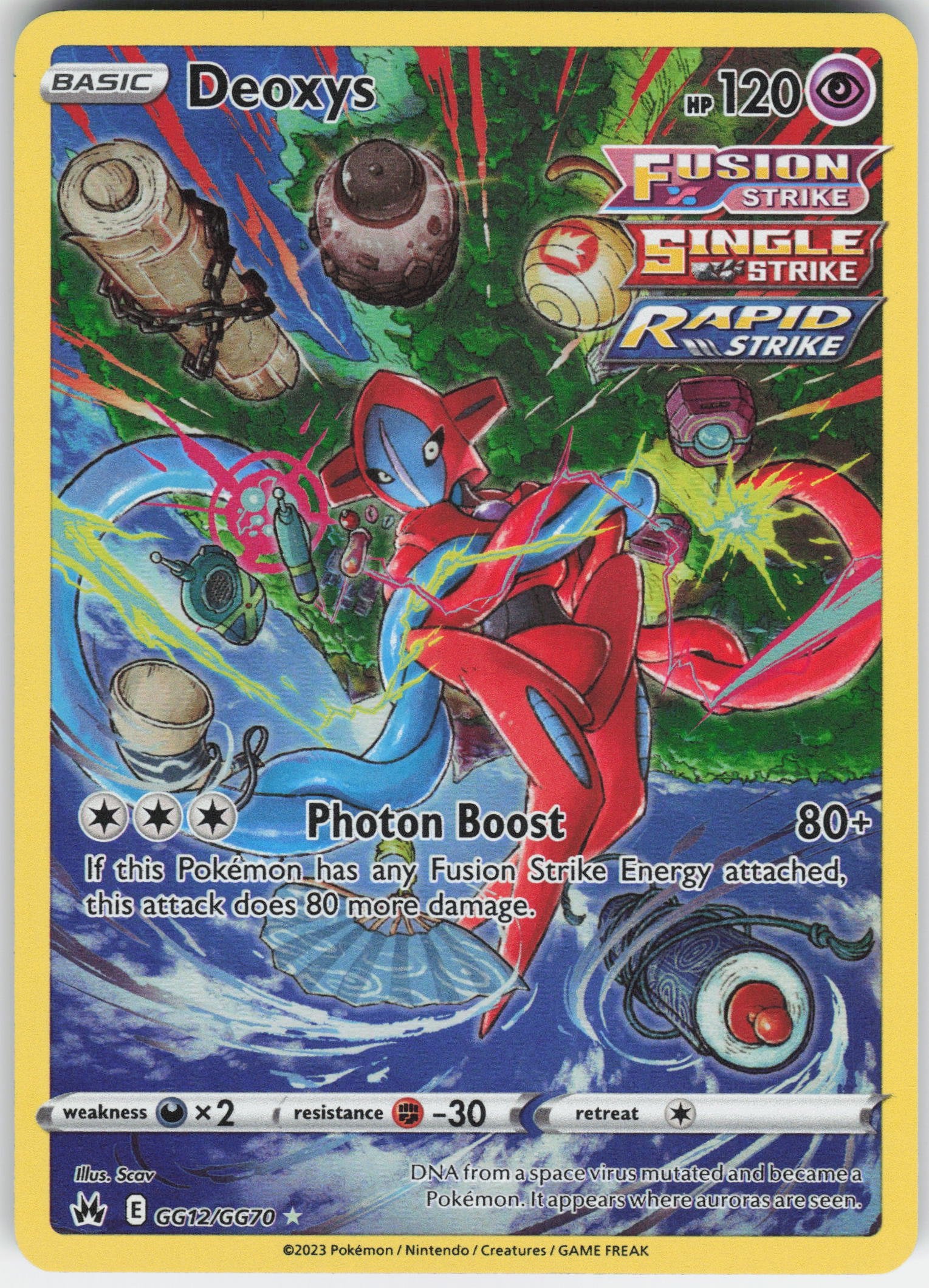 Deoxys Ultra Rare Crown Zenith: Galarian Gallery GG12/GG70 NM