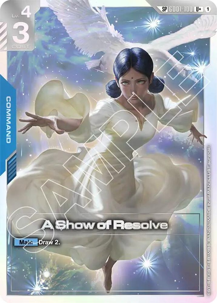 A Show of Resolve (SP) (U+) GD01-100 U+ Holo Steel Requiem NM/M