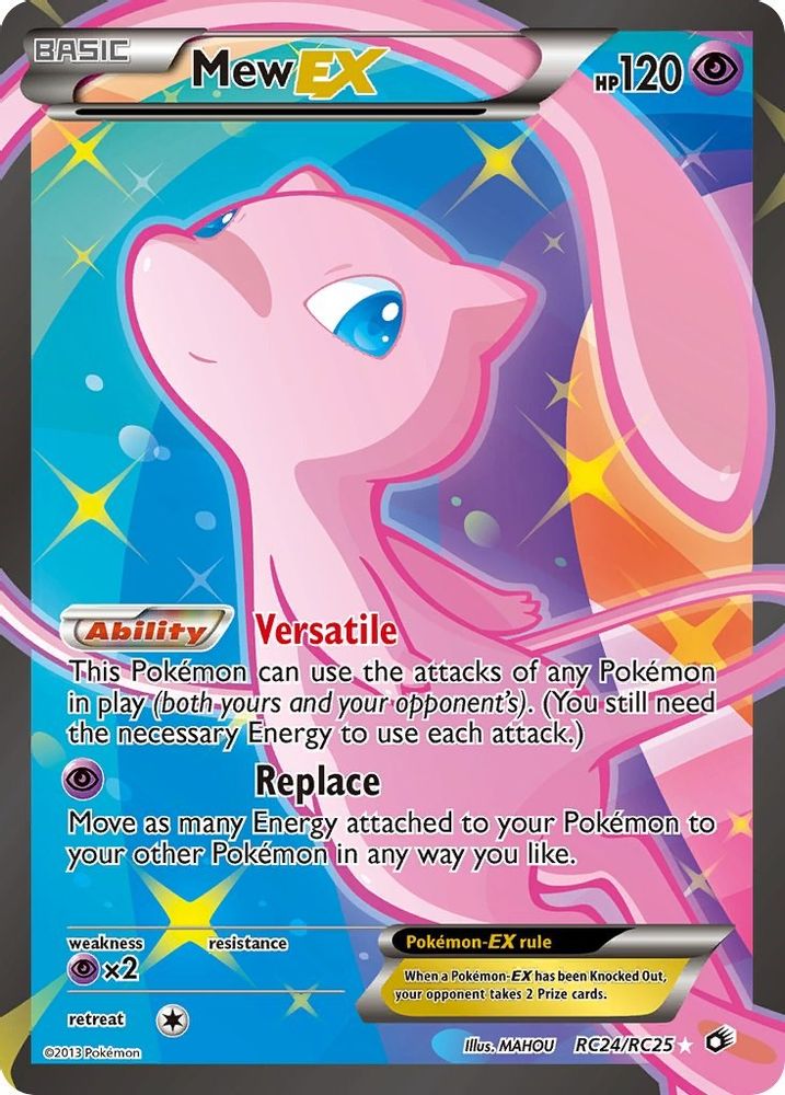 Mew EX (Full Art) RC24/RC25 Legendary Treasures: Radiant Collection Holo NM/M