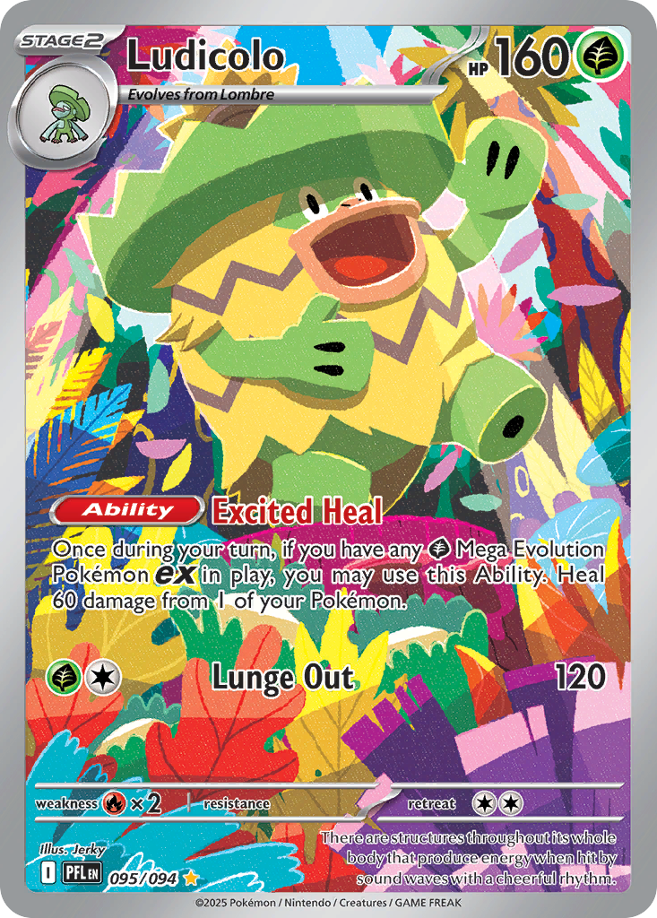 Ludicolo 095/094 Illustration Rare Phantasmal Flames NM/M