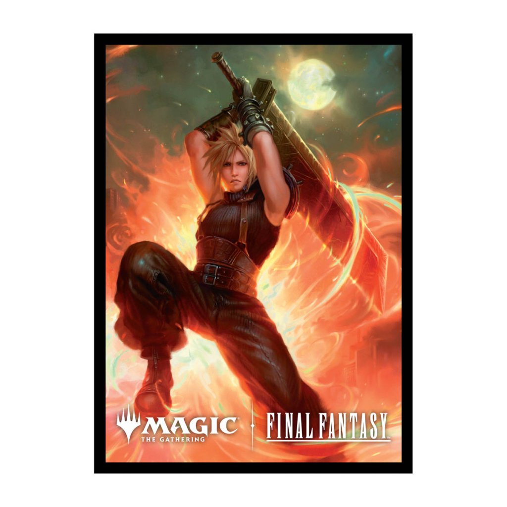 ULTRA PRO Magic: The Gathering - Final Fantasy 100ct Deck Protector Sleeves - Cloud Ex-SOLDIER