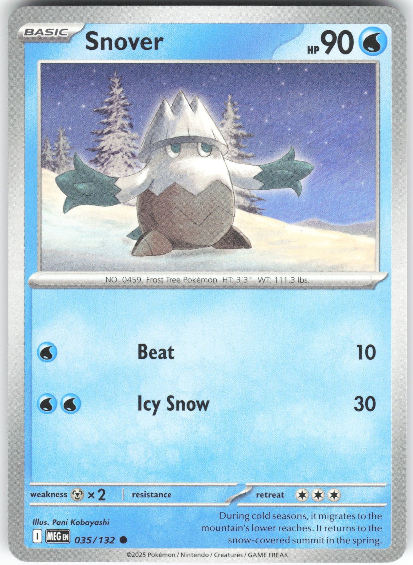 Snover - Common ME01: Mega Evolution 035/132 NM