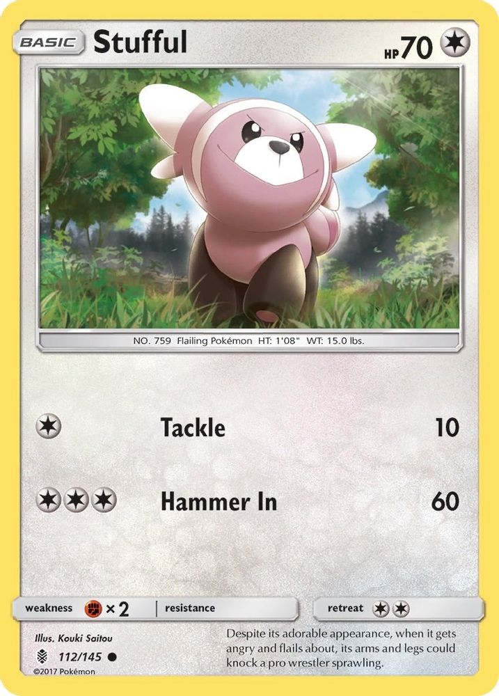Stufful 112/145 Common Reverse Holo Guardians Rising NM/M